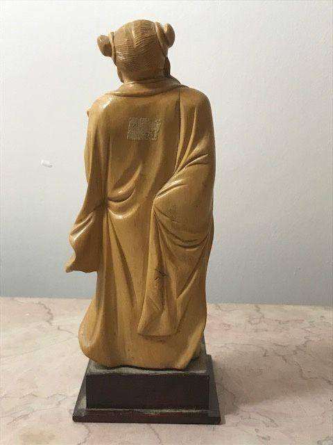 9030 民国黄杨木雕汉钟离图6