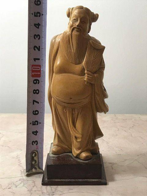 9030 民国黄杨木雕汉钟离图8