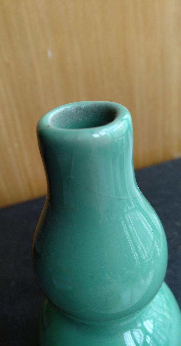 清代绿釉葫芦瓶。高10.3Cm,精美!图3