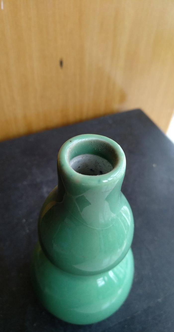 清代绿釉葫芦瓶。高10.3Cm,精美!图5