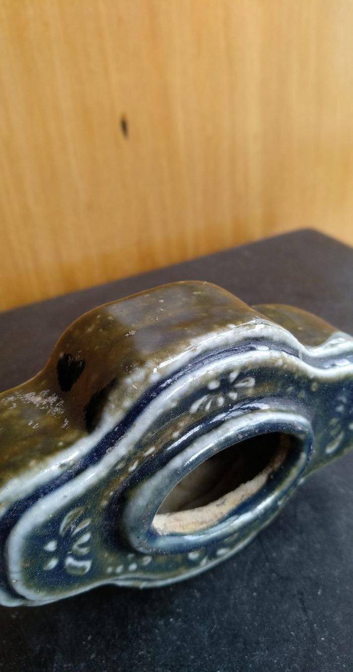 明晚 清早期蓝釉小水盂。釉面厚润如玉,文房佳器图6
