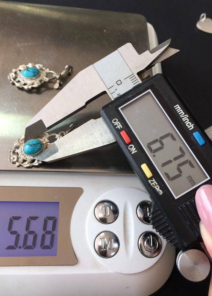 8150欧洲回流绿松银耳环图9