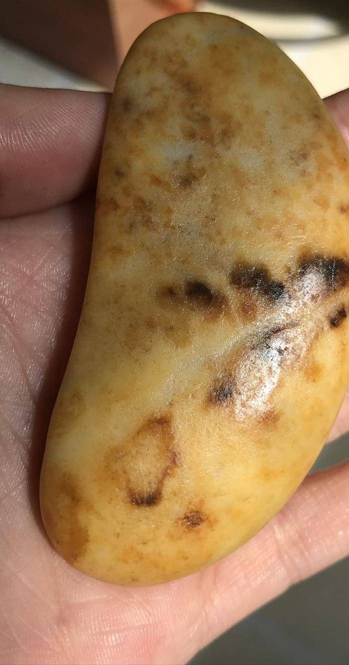 61.2克和田黄沁籽料原石图2