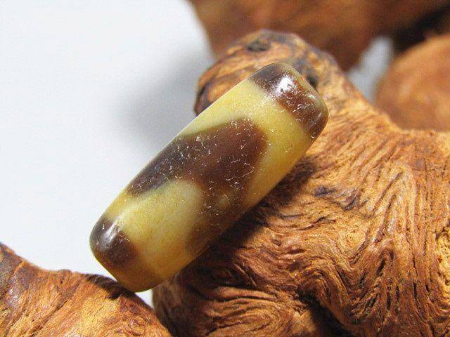 藏传玛 瑙 虎牙天珠 包浆熟厚图4