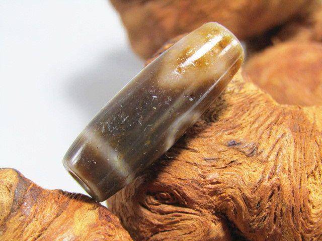 清 藏传玛瑙 两眼天珠 包浆熟厚图3