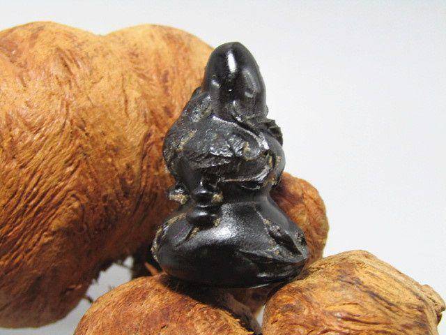 黑瞪LY角 福寿如意葫芦挂件 手工精制雕刻图2