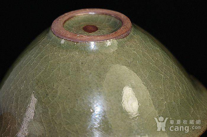 老青瓷 缠枝刻花纹 斗笠杯图7