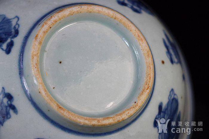 老青花八仙人物撇口碗图8