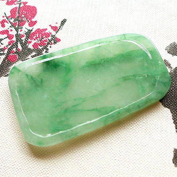金榜题名必定成龙!完美无裂天然A货翡翠冰种飘绿花霸气龙王牌图6