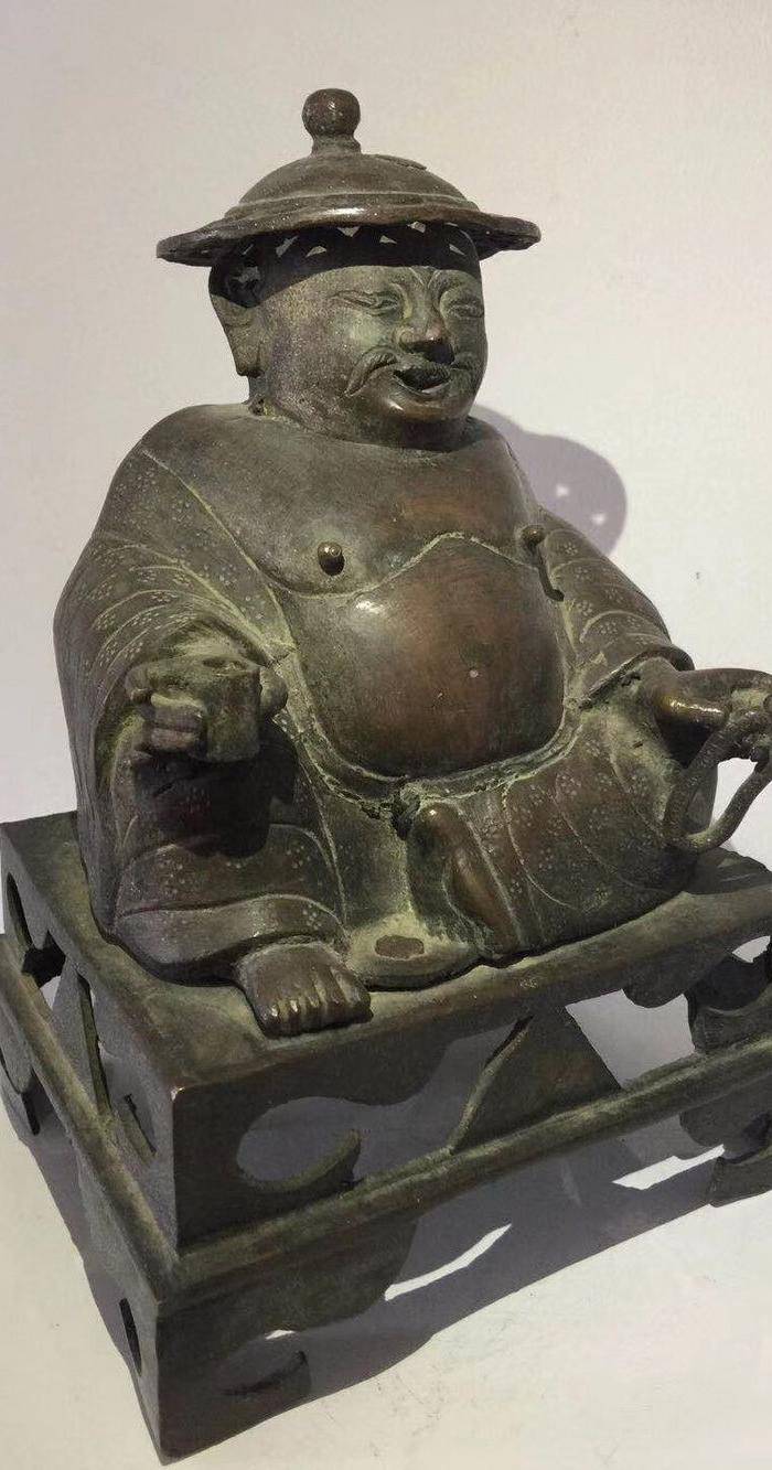 清代铜雕罗汉图3