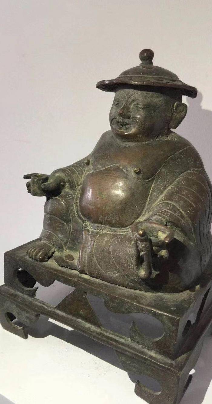 清代铜雕罗汉图4