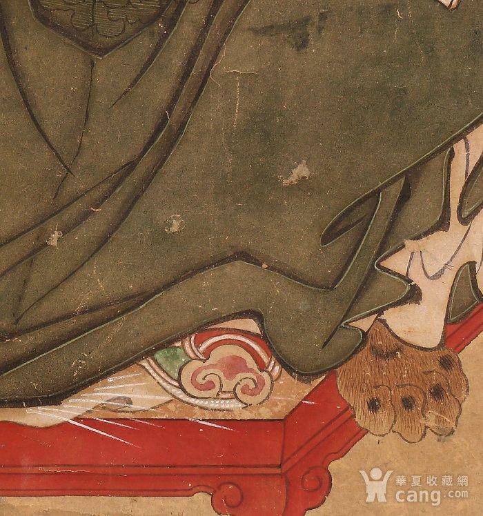 清代精品关公画 有款并题诗图5