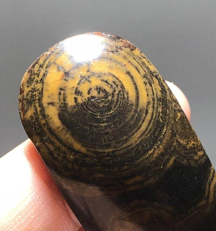 精品 九眼页岩 双眼 牌 可以编绳后 佩戴脖子手上 花纹漂亮图10