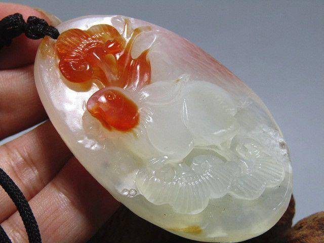 和田原皮籽玉 鸿运当头 挂件 熟润通透 精湛雕工图5