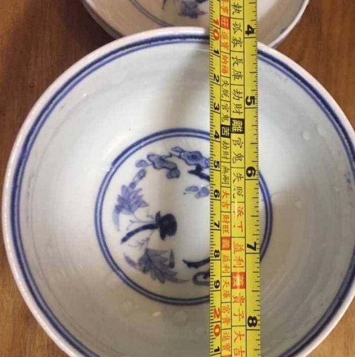 一个英国回流清代麒麟寿字人物盖碗图7