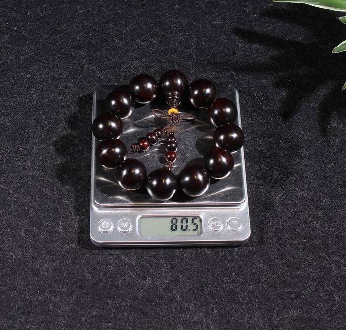 野生林老料印度小叶紫檀2.0金星手串图12