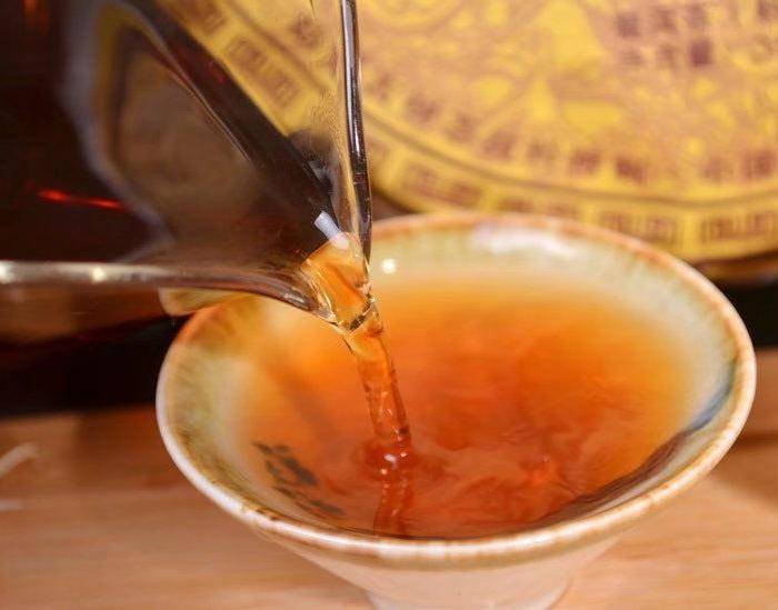 收藏品 十年珍藏版 云南普洱茶饼 勐海普洱茶熟茶357g特价七子饼茶一图7