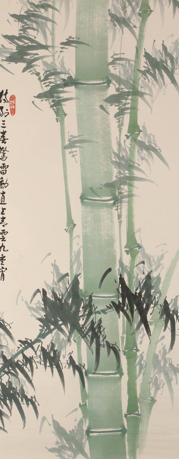 万晓萍作品,画竹图2