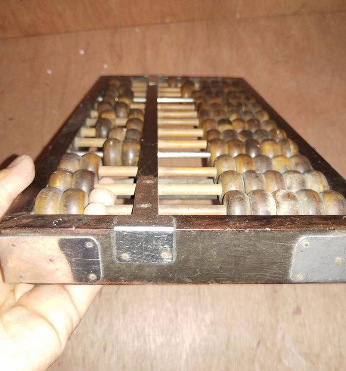 少见牛角珠红酸枝算盘图7