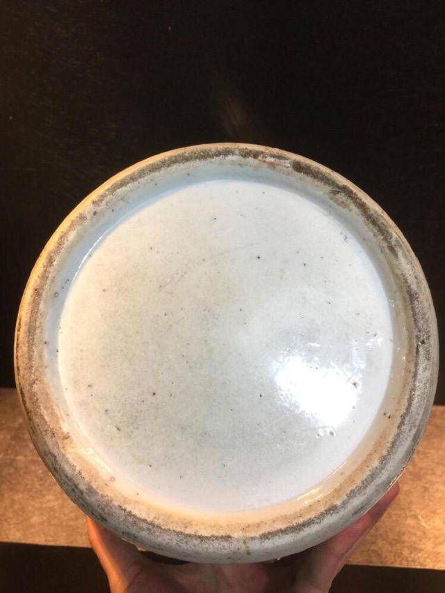 清咸丰粉彩花鸟人物纹大瓶,特大号图7