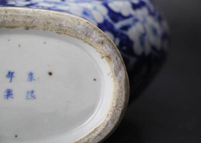 清光绪精品青花留白冰梅花紋大抱月瓶图7