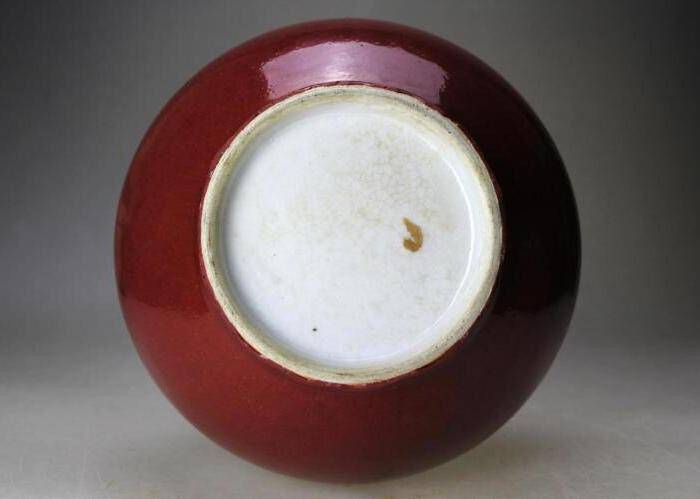 大清精品郎红釉洗口大赏瓶图6