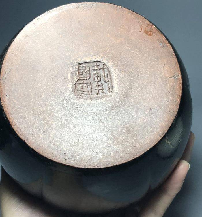 精品 清代老紫砂加彩茶壶一把图9
