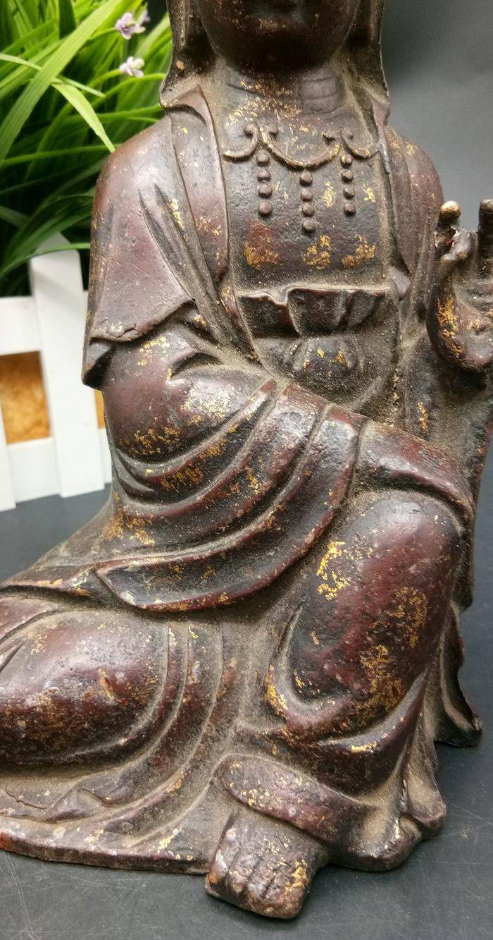 清铜鎏金佛像图6