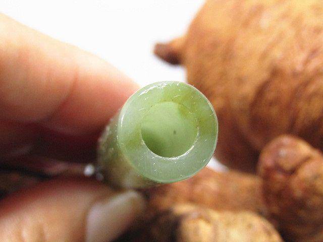 晚清和田玉 翎管 包浆润泽熟厚图2