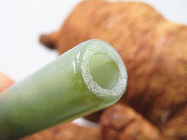 晚清和田玉 翎管 包浆润泽熟厚图4