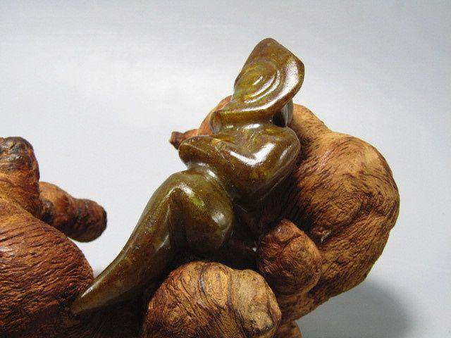 开门到代高古 河磨老玉 辟邪祈福 龙挂件 包浆厚重图5