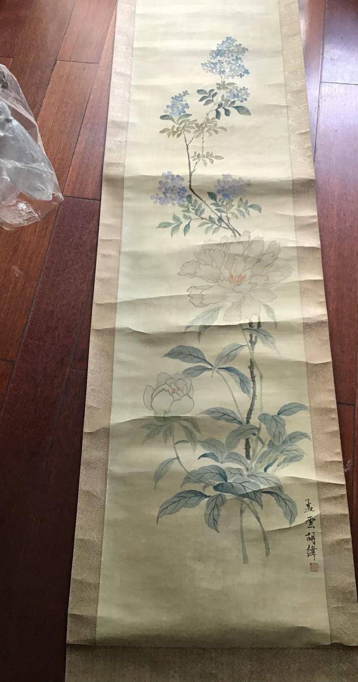 回流清代胡伟 绢本2米 大画图5
