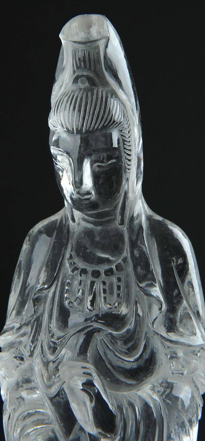 欧美回流 水晶观音立像图2