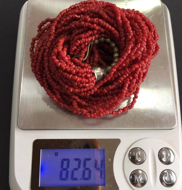 8012欧洲回流随形珊瑚多股项链图8