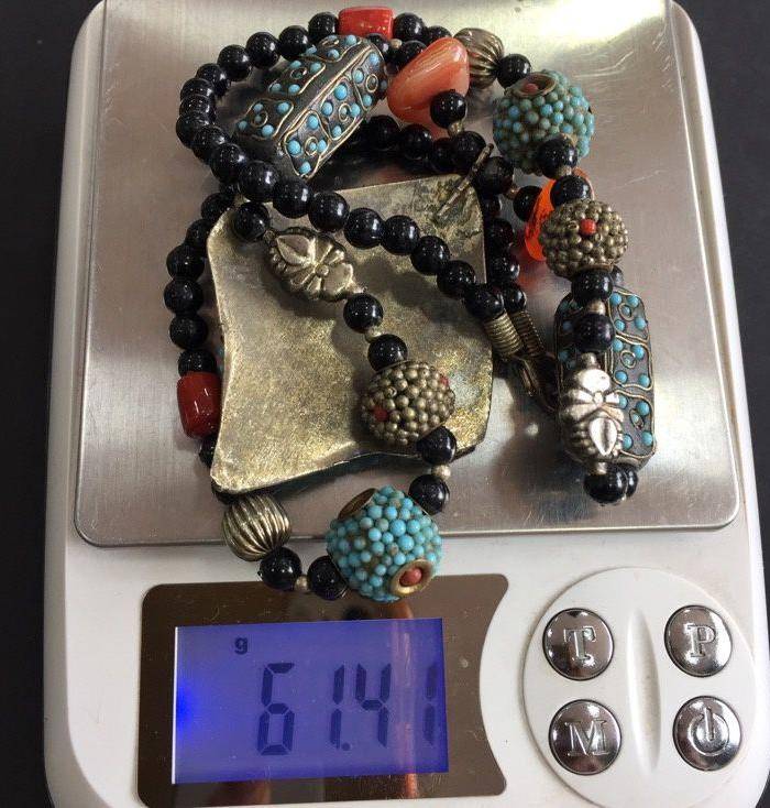 8013欧洲回流印第安风格老珠串图8