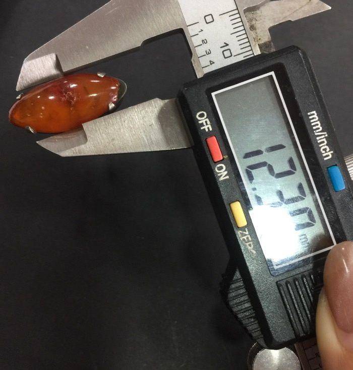 8022欧洲回流老银镶嵌蜜蜡戒指图10