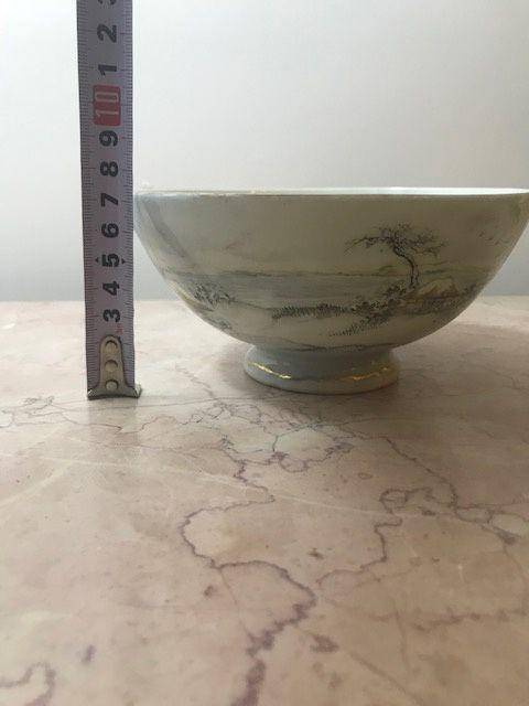 7005 民国 粉彩雪景大碗图9