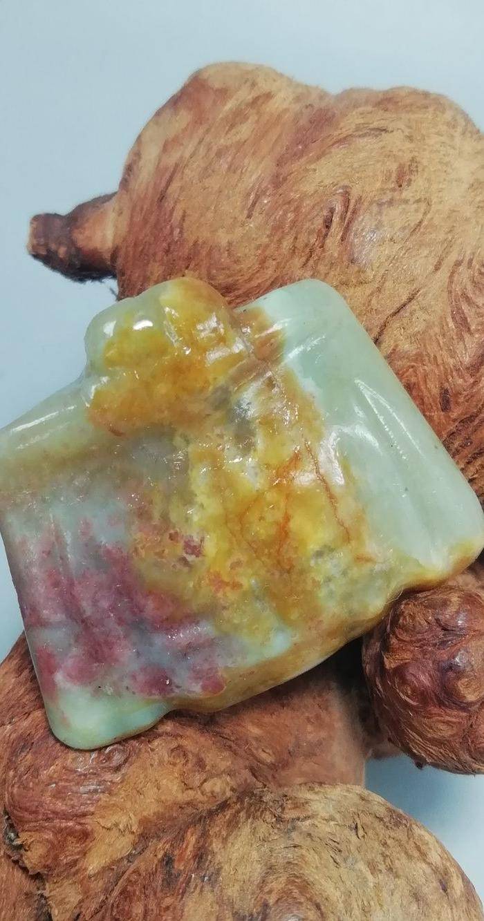 籽玉原皮 狄枭 包浆醇厚 刀工古朴图3