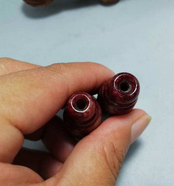 唐 老玉蟠龙勒子 一对 包浆老厚图8
