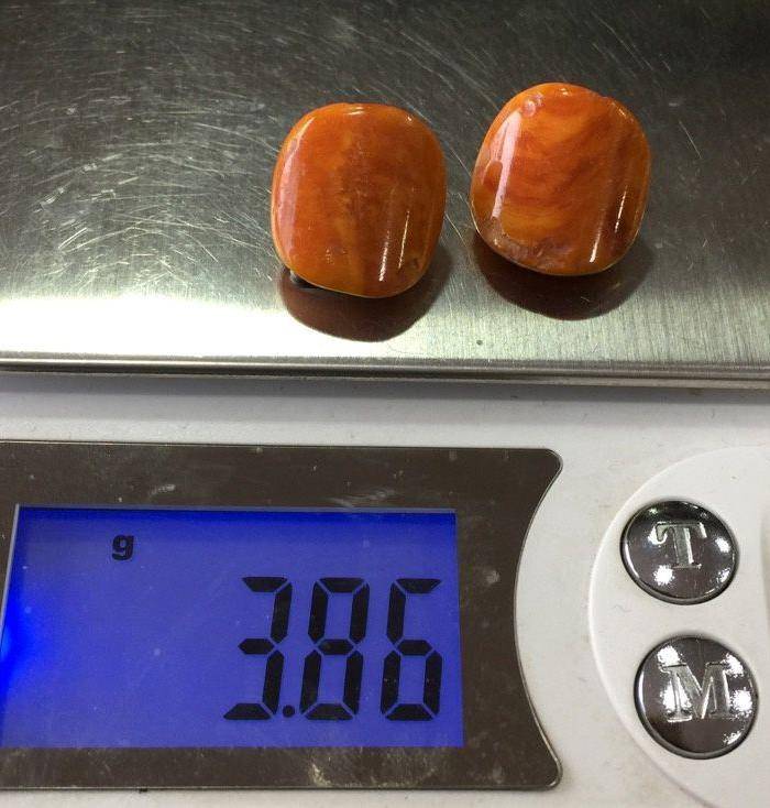 8052欧洲回流老蜜蜡耳夹图8