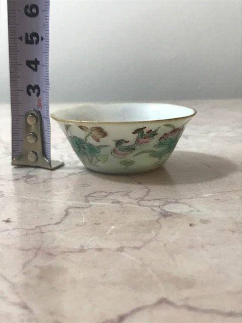 7008 清 粉彩鸳鸯压手杯图9