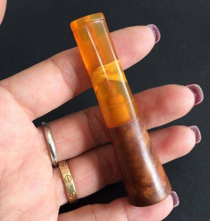 8061欧洲回流老石楠根蜜蜡烟嘴图4
