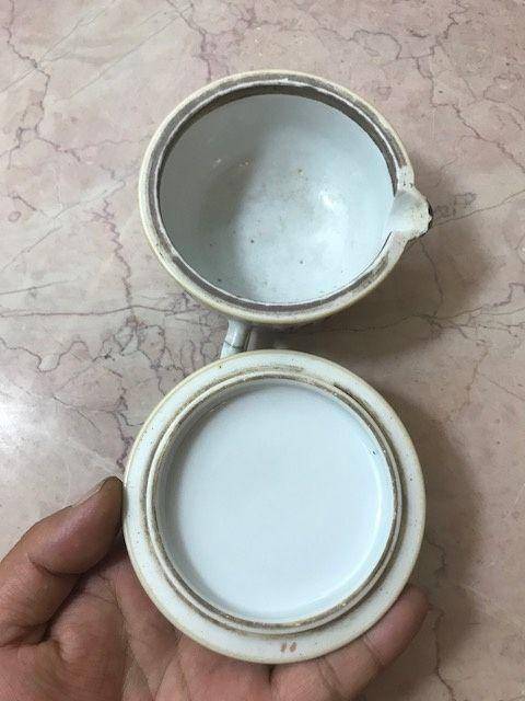 7021 清末浅绛彩美人如玉茶盏图4