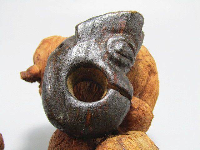 天外来客 铁陨石 朱龙挂件 包浆厚重图3
