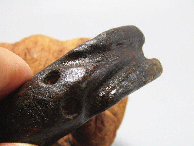 天外来客 铁陨石 朱龙挂件 包浆厚重图5