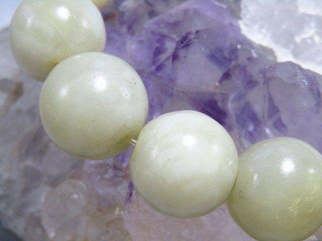 民国和田玉圆珠 手串 包浆熟厚图6