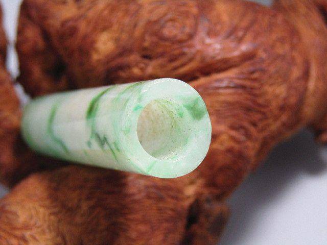 清老坑冰种翡翠 翎管 风化极佳图5