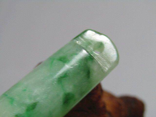 清老坑冰种翡翠 翎管 风化极佳图7