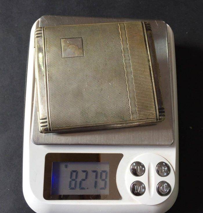 8113欧洲回流老合成银烟盒图11