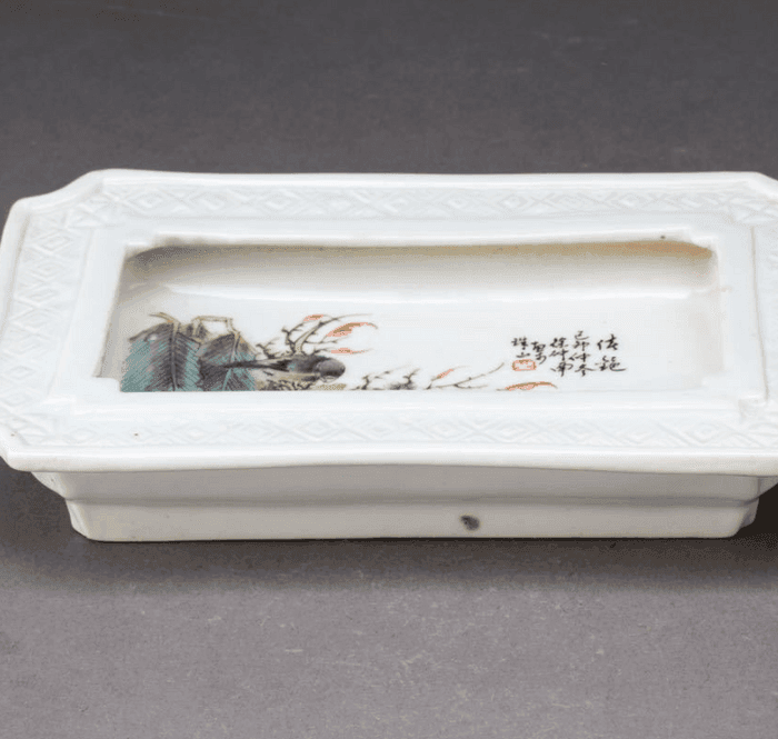 徐仲南粉彩水仙盆图2